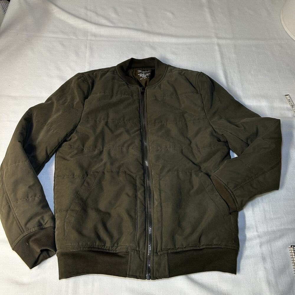 Jacket Arizona Jean Company size Medium Army Green‎ Quilted Lined